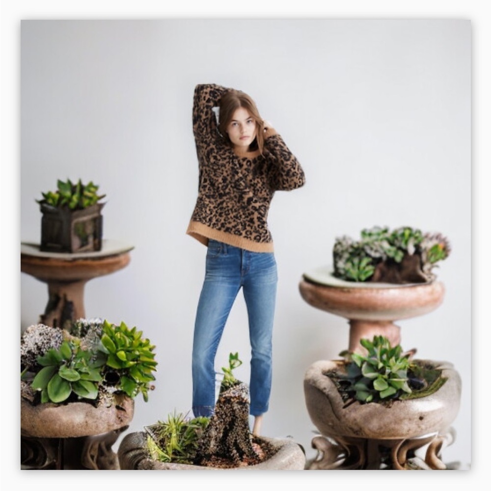 Philosophy Animal Print Sweater-EUC-Sz S-Oversized 🍂 - Picture 6 of 14